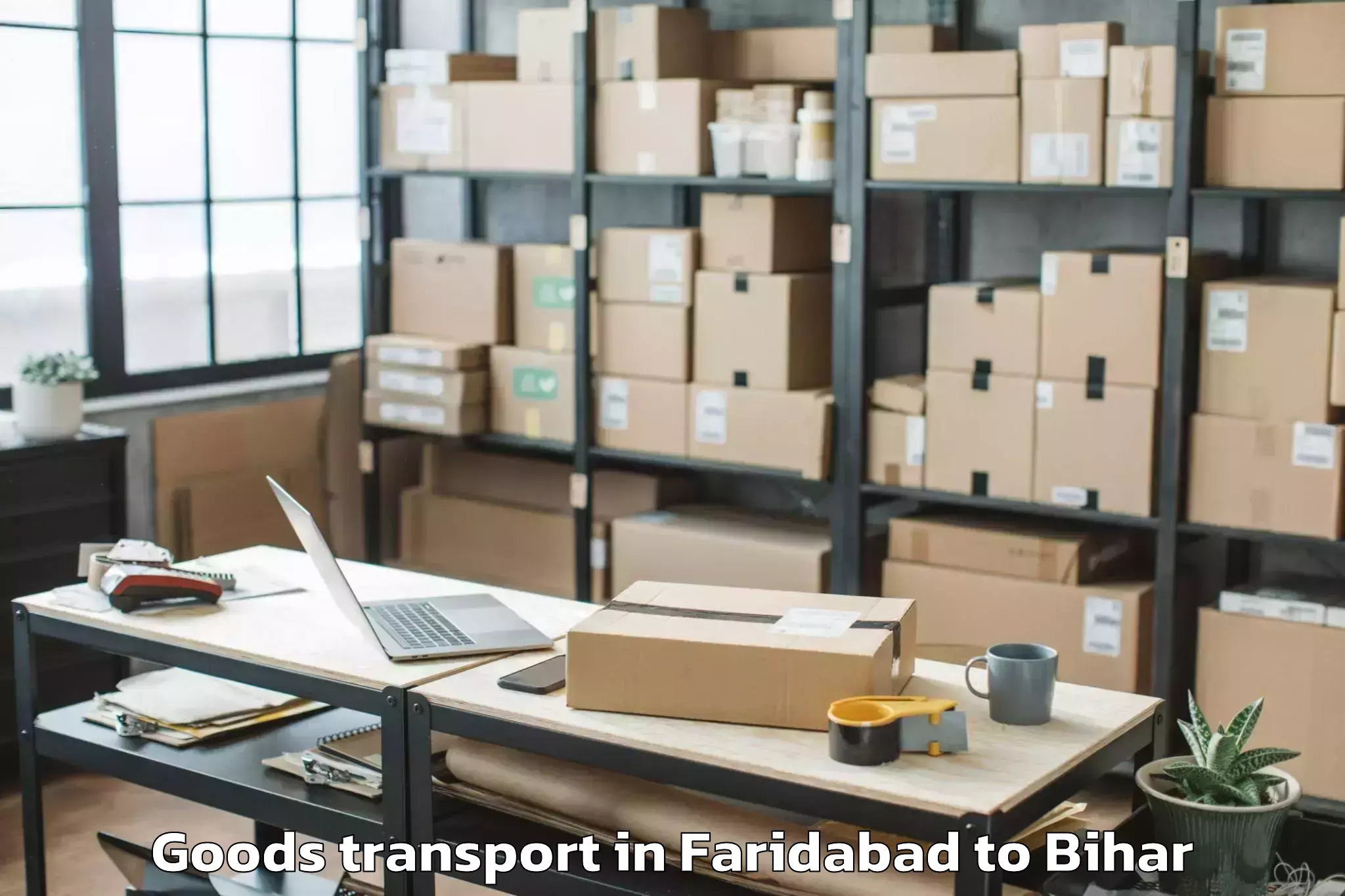 Book Your Faridabad to Kahra Goods Transport Today